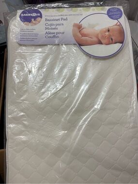 Brand New White Bassinet Pad 27 in x 14.5 in x 1 in
